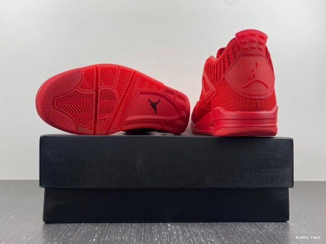 Cheap Husky Jordan AQ3559-600 4 Flyknit Retro Red 0814